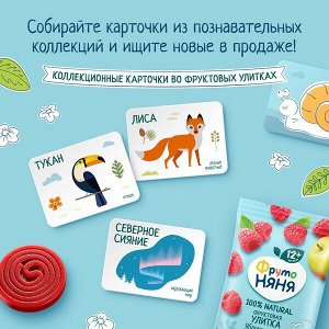 ФРУТОНЯНЯ Фруктовая улитка 15г яблоко-малина