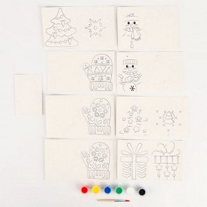 Ёлочные игрушки своими руками на новый год, 18 игрушек, набор для творчества