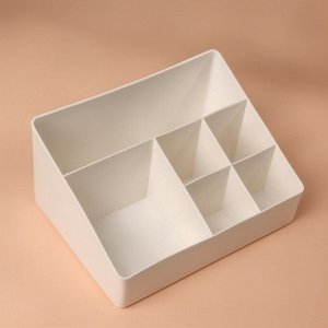 Органайзер для хранения косметики, 6 секций, 22x16.1x11 см, МИКС
