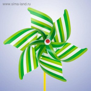 Ветерок «Полосатик», цвет зелёный