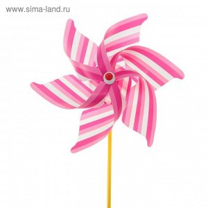 Ветерок «Полосатик», цвет розовый