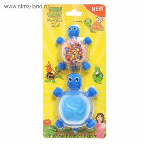 Набор для творчества «Слим черепашка с шариками своими руками», цвет синий
