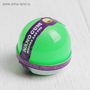 Жвачка для рук "Nano gum", светится зелёным, 25 г