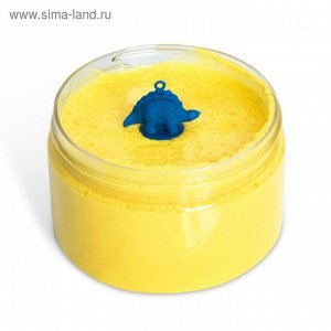 Лизун «Слайм Флаффи», жёлтый с игрушкой, 250 мл