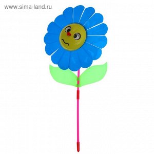 Ветерок «Цветок», цвет синий