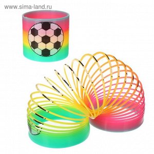 Пружинка-радуга «Футбол», 7х7х6,5 см