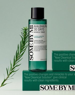 Кислотный очищающий тонер для проблемной кожи Some By Mi AHA-BHA-PHA 30 Days Miracle Toner, 150мл