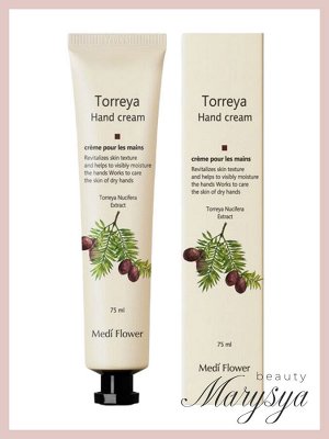 Medi Flower Крем для рук с экстрактом торрея, Hand Cream Torreya, 75 мл