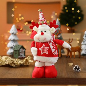 Новогодний олень телескопический (ноги раздвигаются)