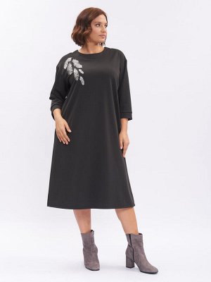 Платье с вышивкой PP39506BLK01