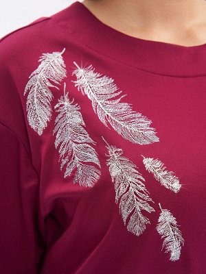 Платье с вышивкой PP39506RED29