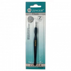 Zinger Триммер для удаления кутикулы / Classic SLC-703-B black logo#1, 11,5 см