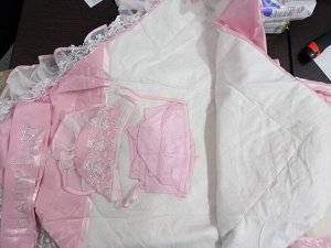 Конверт одеяло на выписку зимний комплект из 6 предметов цвета при заказе