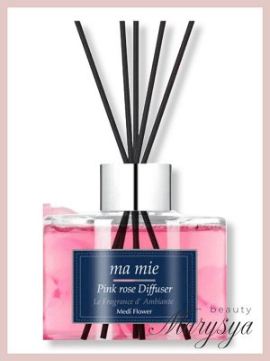Medi Flower Ma Mie Diffuser -Renewal (Pink Rose) Набор Диффузор-Обновление аромат розовая роза, 110 мл + 200 мл