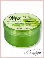 Medi Flower Gel Fresh Soothing Aloevera Гель для тела универсальный смягчай с алоэ, 300 мл