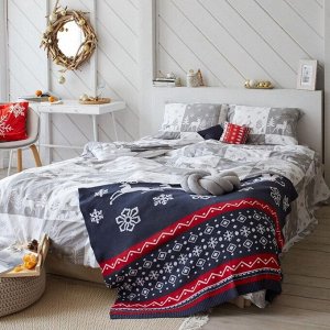 Постельное белье новогоднее LoveLife 2сп New year forest 175*215см,200*225см,50*70см-2штуки