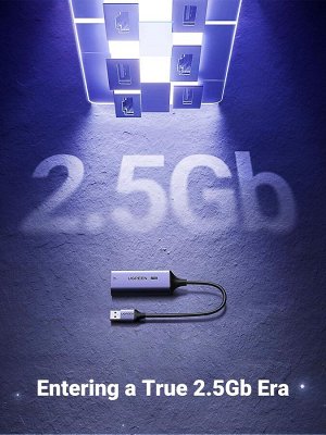 Карта сетевая (адаптер) USB-A 3.0 - 2.5G Ethernet (CM648) Ugreen