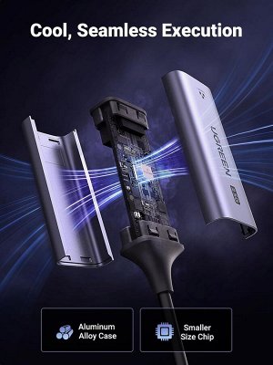 Карта сетевая (адаптер) USB-A 3.0 - 2.5G Ethernet (CM648) Ugreen