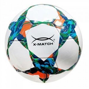 Мяч футбольный X-Match, 2 слоя PVC, камера резина , машин обр.