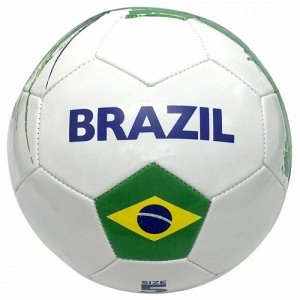 Мяч футбольный Бразилия, ПВХ 1 слой, 5 р, камера рез., машин. обр.