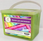 Мел цветной толстый , 24 шт, 6 цв.