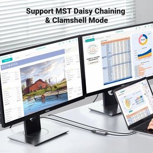 Адаптер переходник USB Type-C - DisplayPort 8K@60Hz, 0,1 м.(CM654) Ugreen