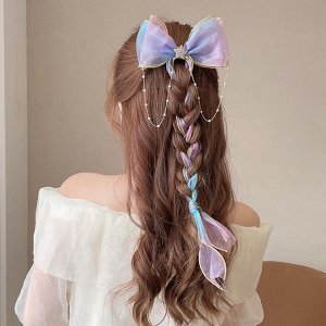 Бант-зажим украшение для волос, детский, 1 шт.