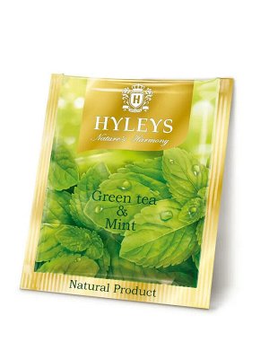 Чай HYLEYS Хэйлис Гармония природы зеленый с мятой 25 пак*1,5гр