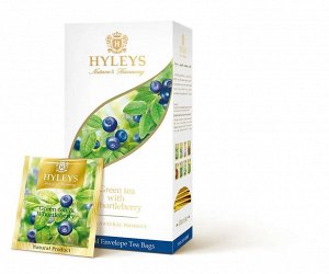 Hyleys Чай зеленый Гармония природы с черникой, 25 пакетиков по 1,5 г
