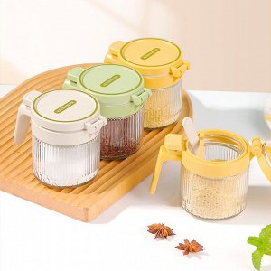 Банка для сыпучих продуктов герметичная с ложкой (300 мл)