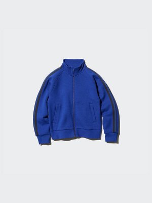 UNIQLO - детская олимпийка с лампасами - 01 OFFWHITE