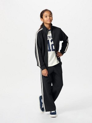 UNIQLO - детская олимпийка с лампасами - 01 OFFWHITE