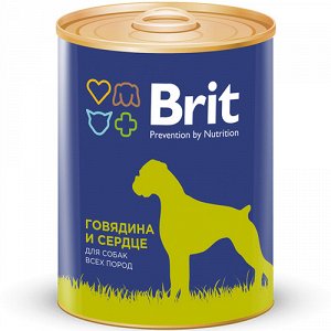 Brit Premium конс 850гр д/соб Говядина/Сердце (1/6)