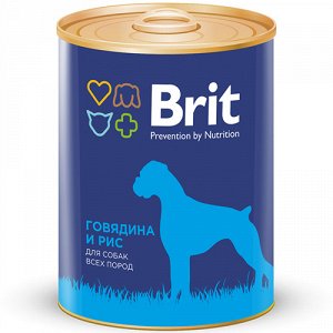 Brit Premium конс 850гр д/соб Говядина/Рис (1/6)