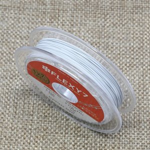 Тросик ювелирный (ланка) Flexi 7 струн, ?- 0,35мм, катушка 10м, цв.белый
