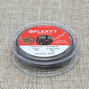 Тросик ювелирный (ланка) Flexi 7 струн, ?- 0,40мм, катушка 10м, цв.стальной