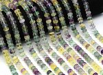 Бусины из флюорита рондель 8*5мм, 39см, 80 бусин