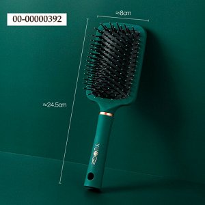 Массажная расчёска для волос "Elegant Green" (темно-зеленая)