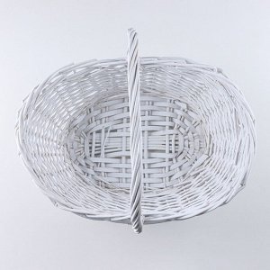 Набор корзин, 3 шт, 50x37xH16/40 см, 41x31x13/34 см, 34x24x12/29 см, белый, лоза