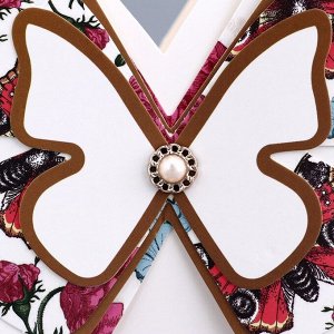 Переноска для цветов тиснение белая, влагостойкая, 21.5x19 см 350 г