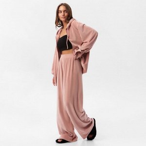Костюм женский (толстовка, брюки) KAFTAN Plushy, розовый