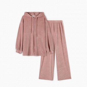 Костюм женский (толстовка, брюки) KAFTAN Plushy, розовый