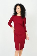 ПРОДАНО _  Платье бордовое Glam casual