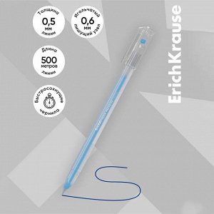 Набор ручек гелевых 6 цветов, ErichKrause Paradise Stick Pastel, игольчатый узел 0.6 мм, пастель, МИКС