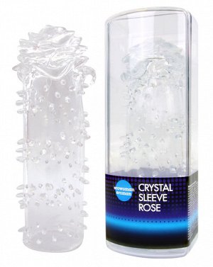 Насадка закрытая CRYSTAL SLEEVE ROSE в форме розы арт. EE-10105