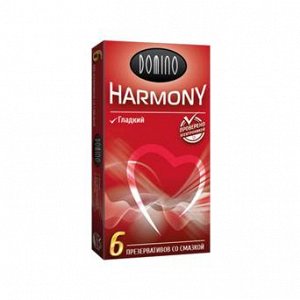 ПРЕЗЕРВАТИВЫ DOMINO HARMONY Гладкие 6 штук