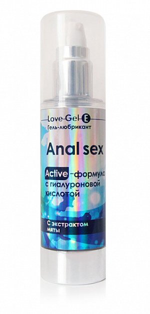 Лубрикант Anal Sex, с гиалуроновой кислотой и экстрактом мяты, на водной основе, 55г.