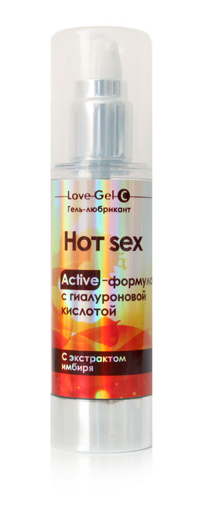 Лубрикант HOT SEX возбуждающий, с экстрактом имбиря, на водной основе, 55гр.