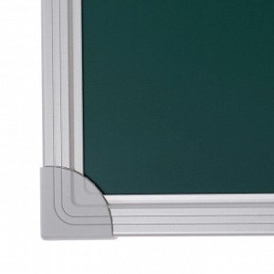 Доска магнитно-меловая, 45 х 60 см, зелёная, Calligrata REEF, в алюминиевой рамке