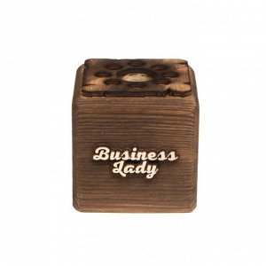 ЭкоКуб органайзер "Business Lady!" обожженный